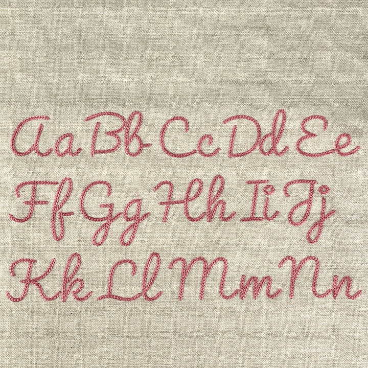 Chain Stitch Digital Embroidery Font