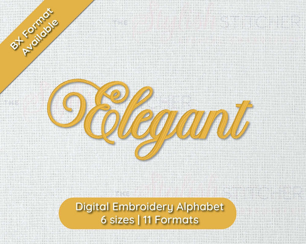 Elegant Digital Embroidery Font