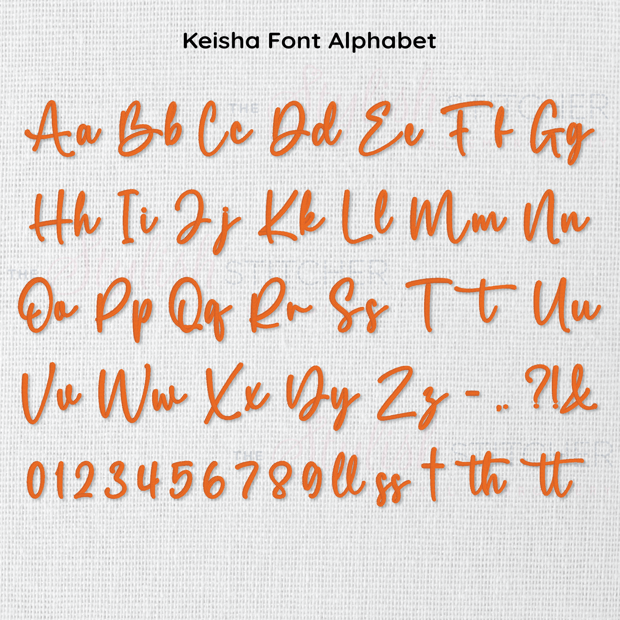Keisha Digital Embroidery Font | Digital Download – The Stylish Stitcher