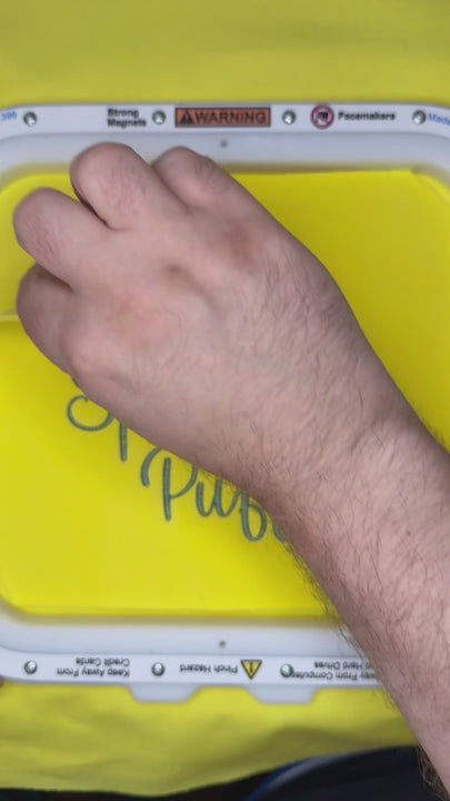 Video showcasing stitched out Unicorn Sprinkle Puff font