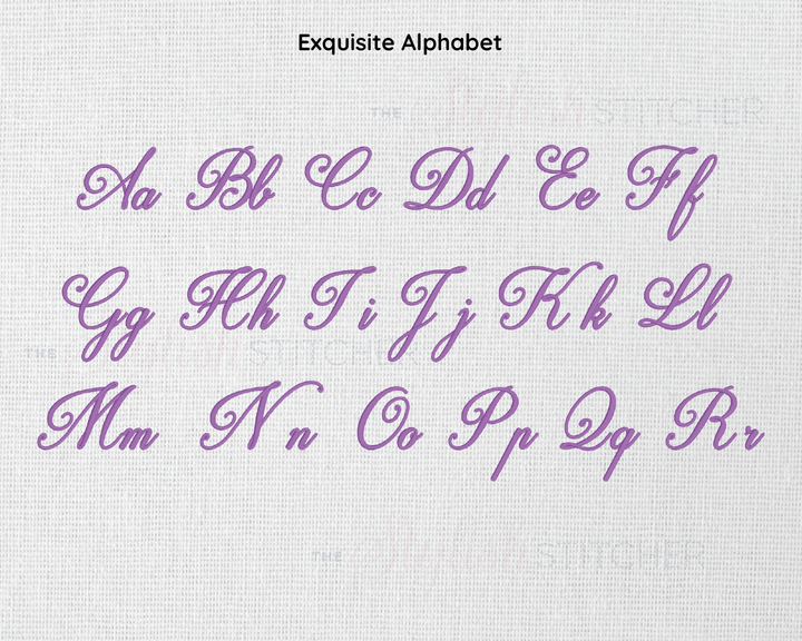 Photograph of Exquisite embroidery font alphabet