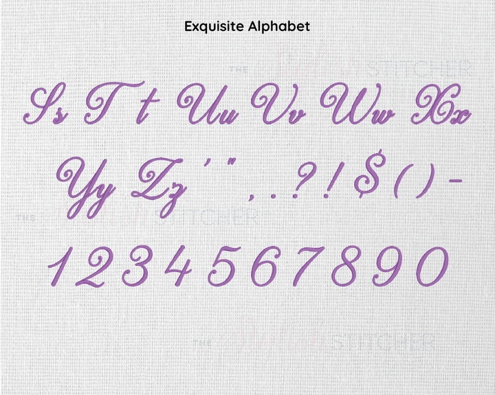 Photograph of Exquisite embroidery font alphabet