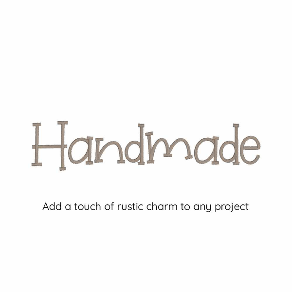 Photograph of Handmade embroidery font