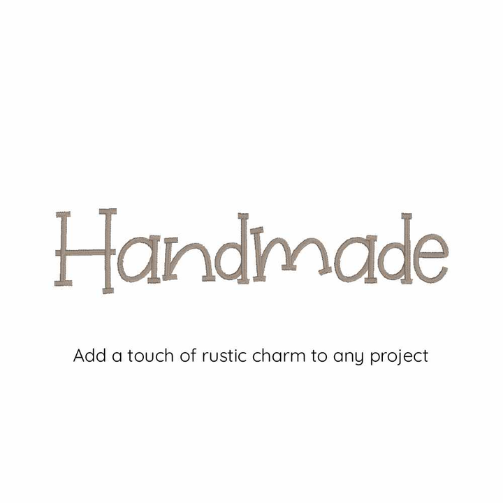 Photograph of Handmade embroidery font
