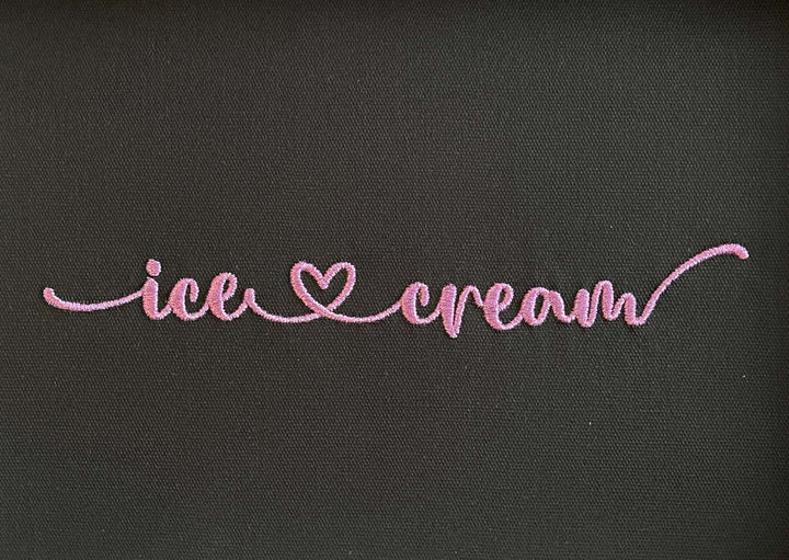 Ice Cream Machine Embroidery Font