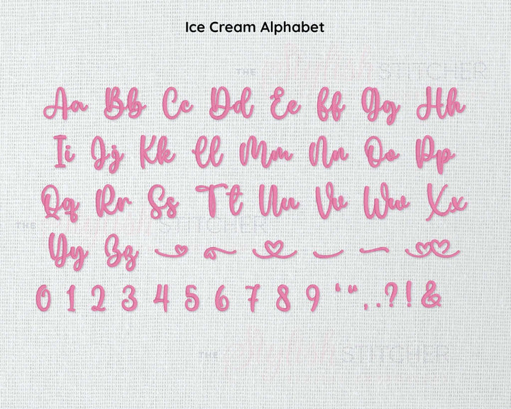 Ice Cream Digital Machine Font