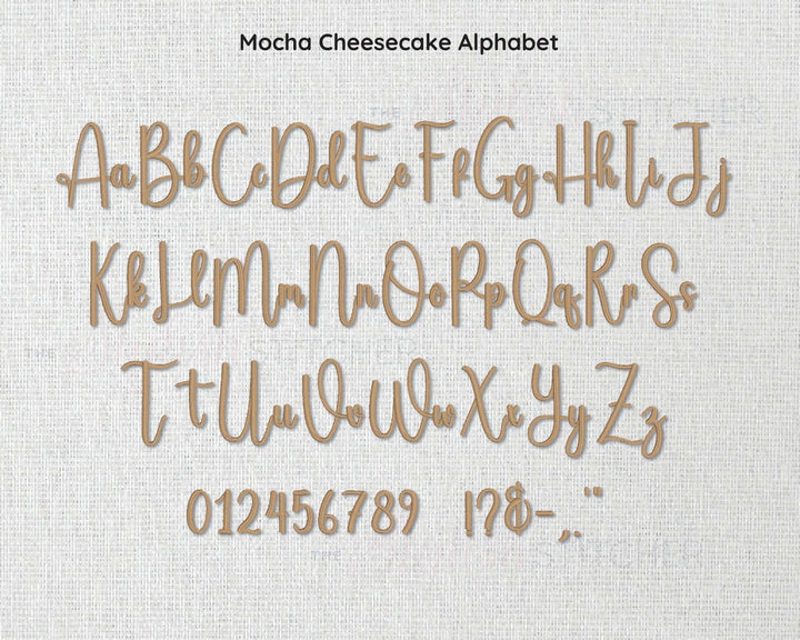 Quality Mocha Cheesecake Embroidery Font