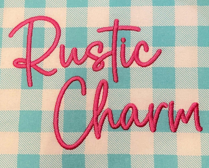 Best Rustic Charm Digital Embroidery Font