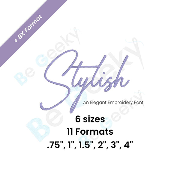 Photograph of Stylish embroidery font